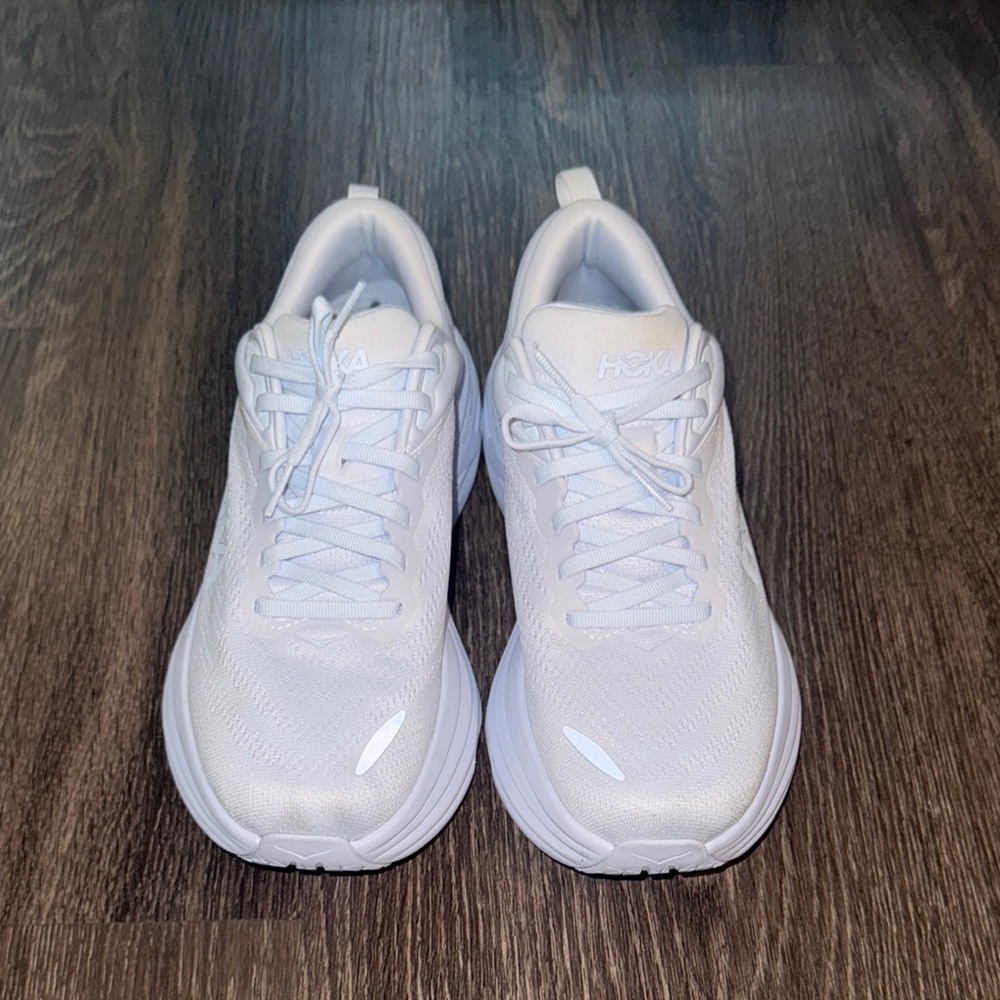 Hoka All-White Running Shoes